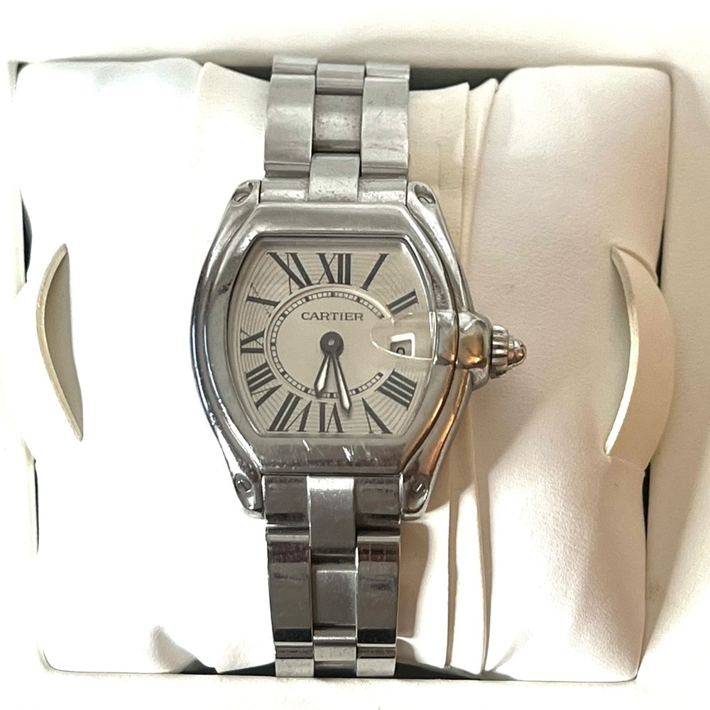 Cartier Women’s Roadster de Cartier Watch🩶 w/ Original boxes & Cleaning Kit